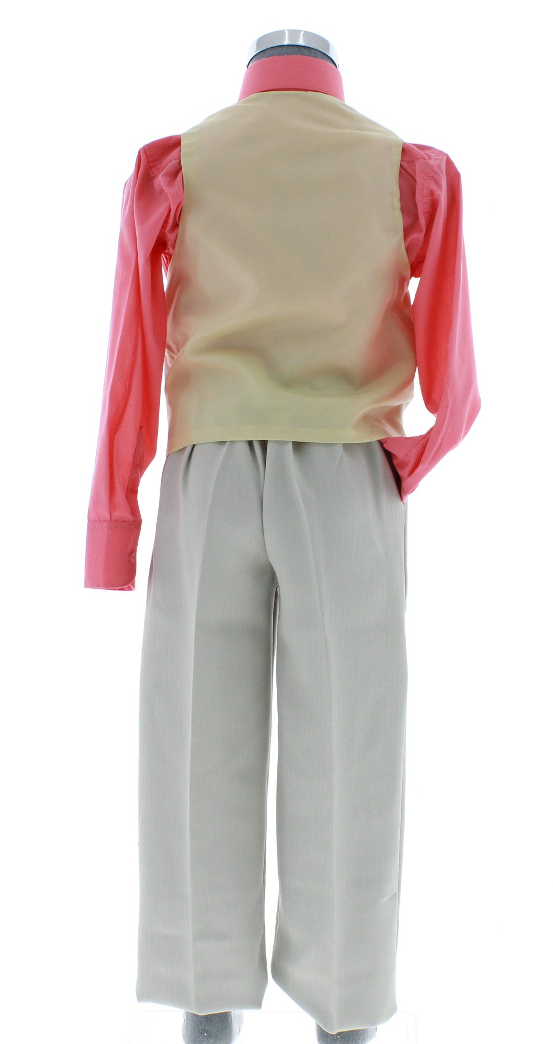 Traje de Vestir Niño Tres Piezas Color Beige 2899 2 a 18 Años.