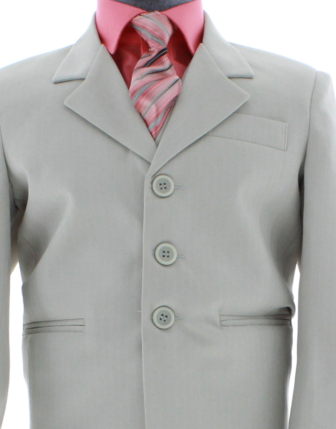 Traje de Vestir Niño Tres Piezas Color Beige 2899 2 a 18 Años.