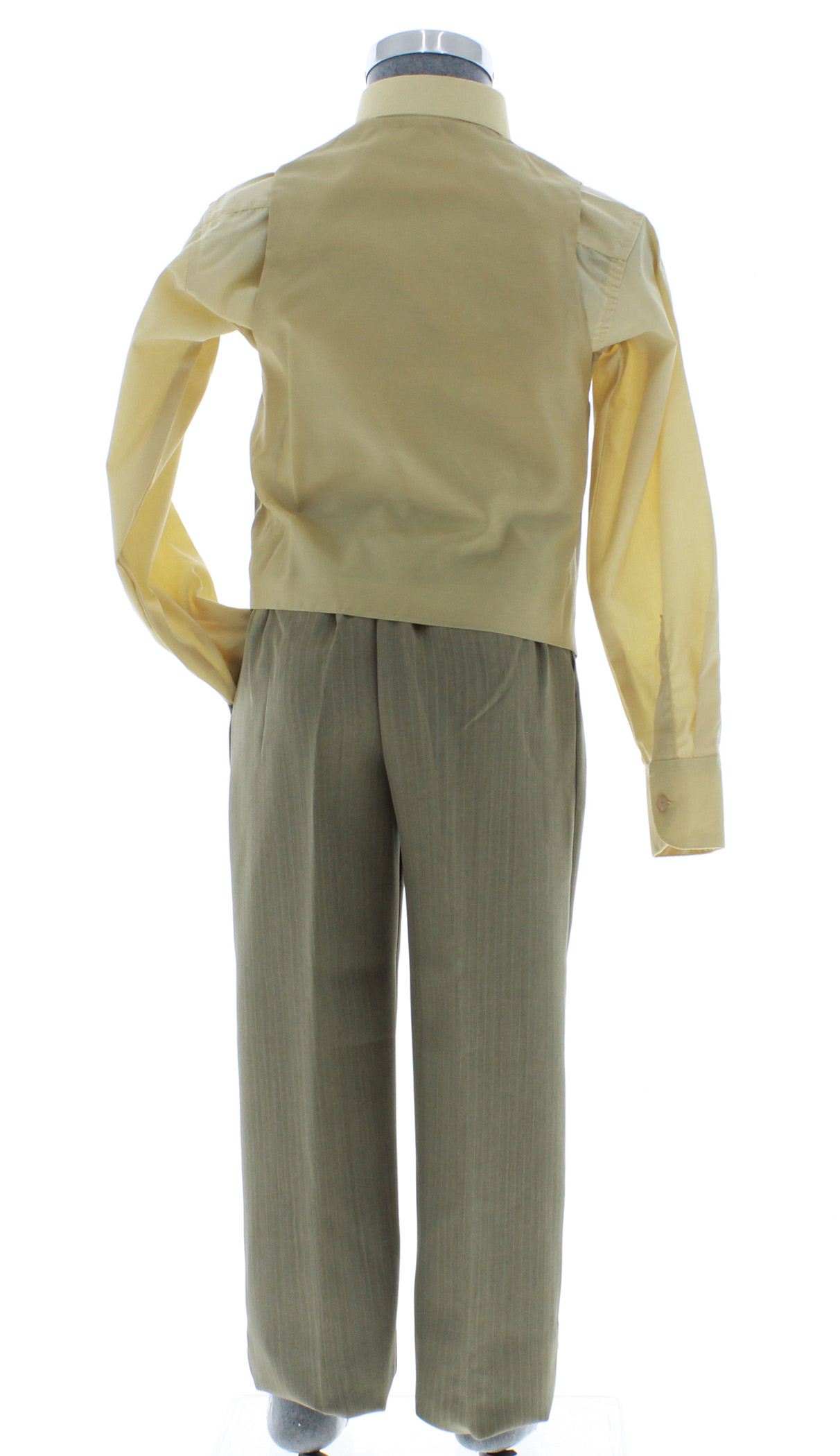 Traje de Vestir Niño Tres Piezas Color cafe claro 2901 2 a 18 Años.