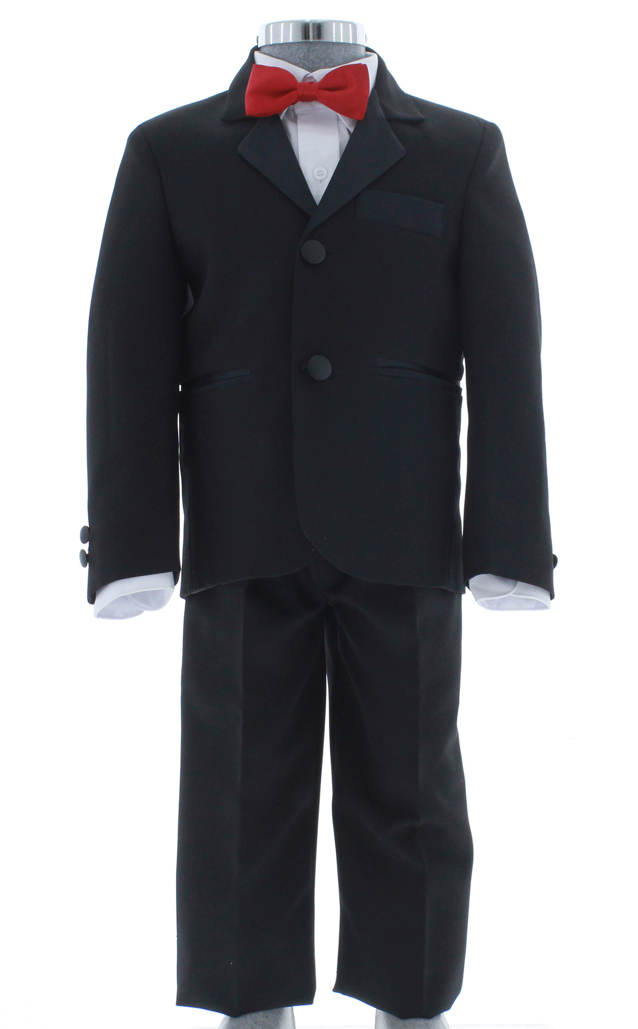 Smoking de Niño Tres Piezas Color Negro 2908 2 a 16 Años