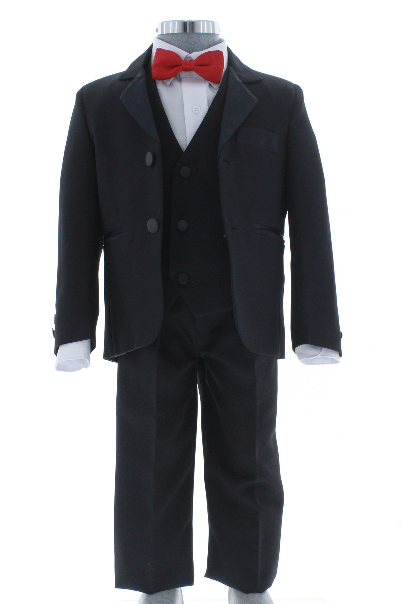 Smoking de Niño Tres Piezas Color Negro 2908 2 a 16 Años