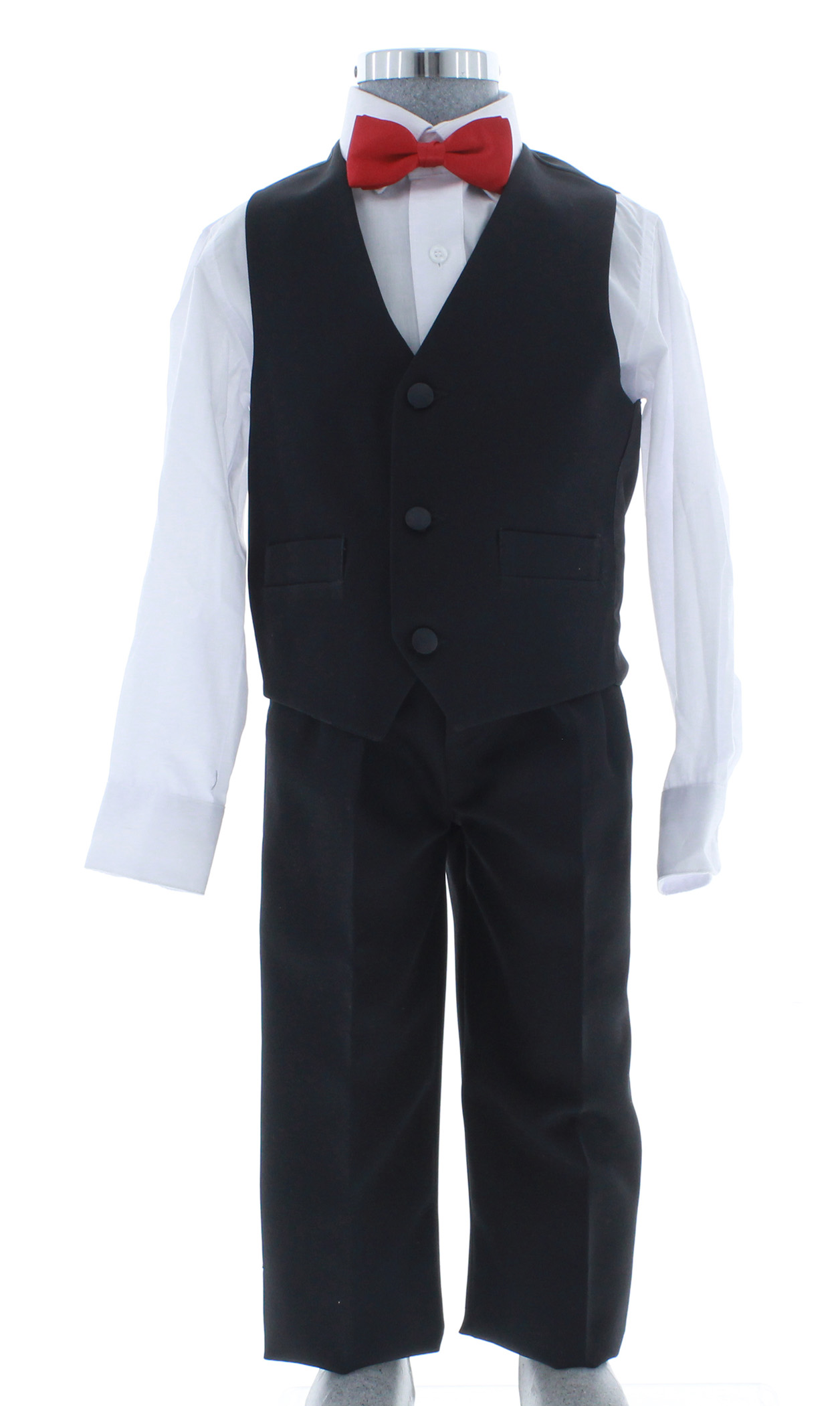 Smoking de Niño Tres Piezas Color Negro 2908 2 a 16 Años