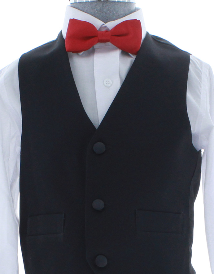 Smoking de Niño Tres Piezas Color Negro 2908 2 a 16 Años