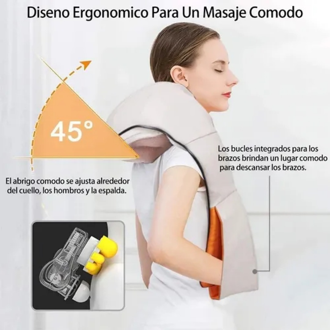 Masajeador Cuello Espalda Hombro Pies Calor Dewinner Ht505