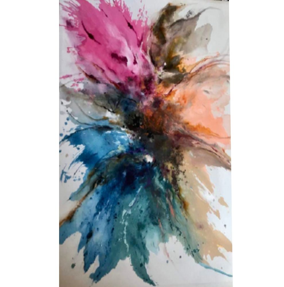 Cuadro "Florecer" Pintura Arte Acrílico Sobre Tela 1.20X1.80Mts.