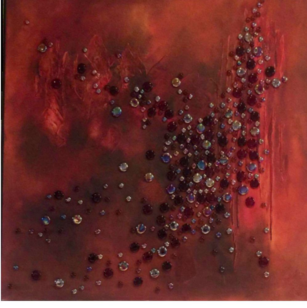 Cuadro "Profundidad" Pintura Arte Acrílico Sobre Tela 1.23X1.23Mts.