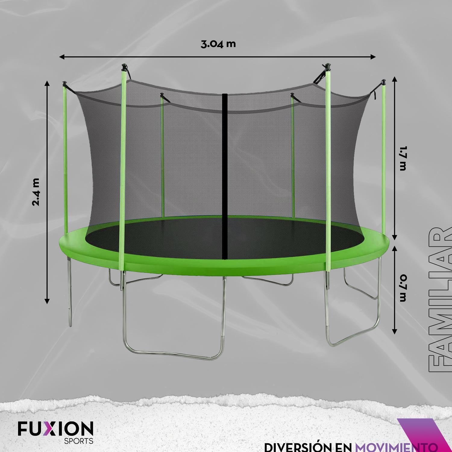 Trampolín Brincolín 10 pies Fuxion Sports, 54 Resortes 