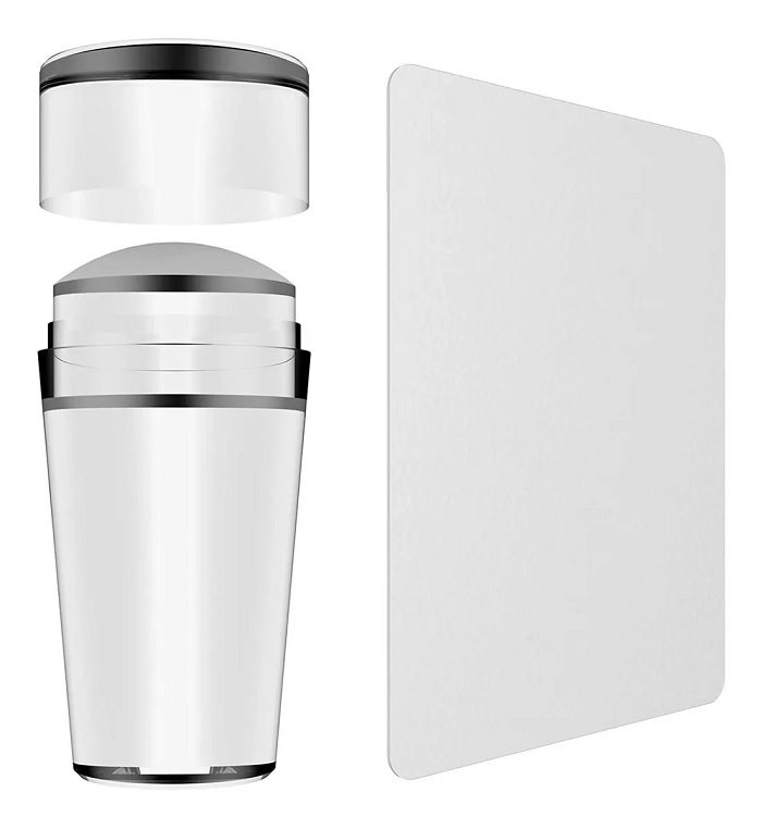 Kit De Placa De Sellos Para Uñas, Estampador Y Raspador