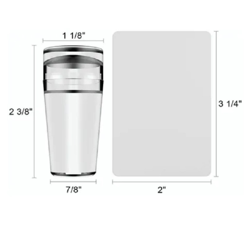 Kit De Placa De Sellos Para Uñas, Estampador Y Raspador