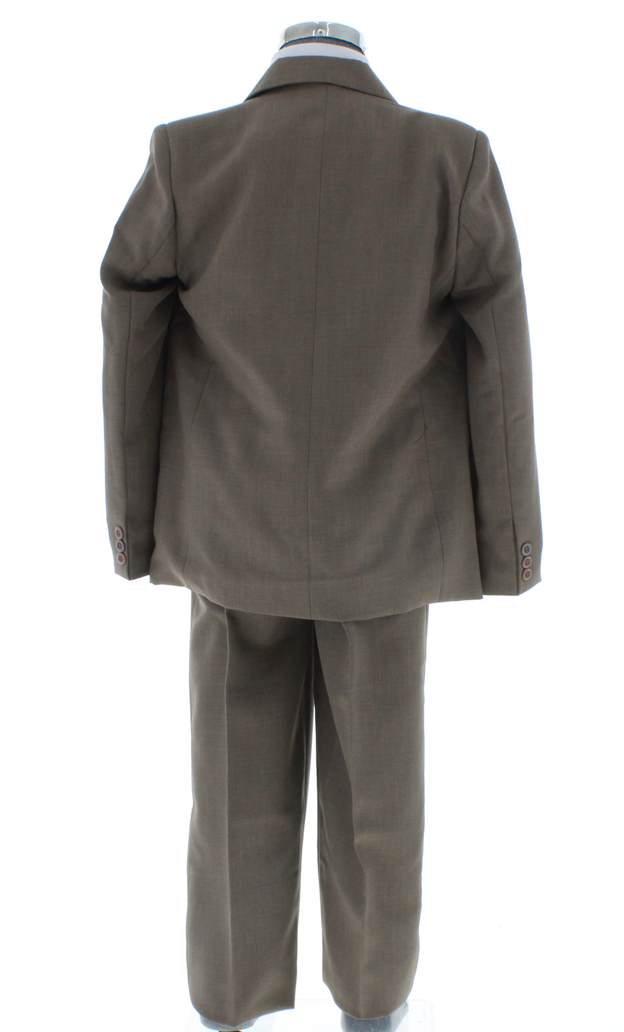 Traje de Vestir Niño Tres Piezas Color Cafe 2909 8 a 18 Años.