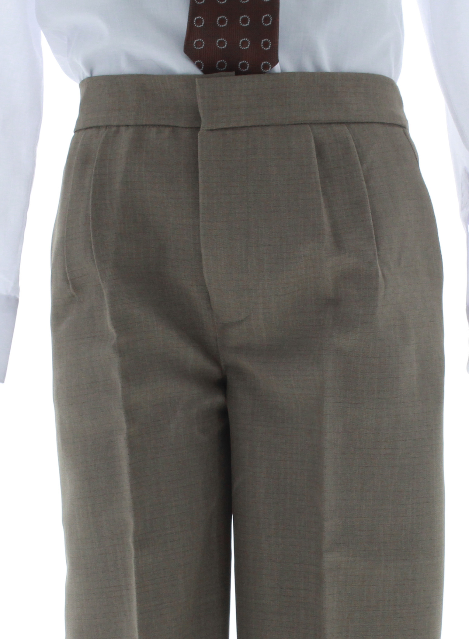 Traje de Vestir Niño Tres Piezas Color Cafe 2909 8 a 18 Años.