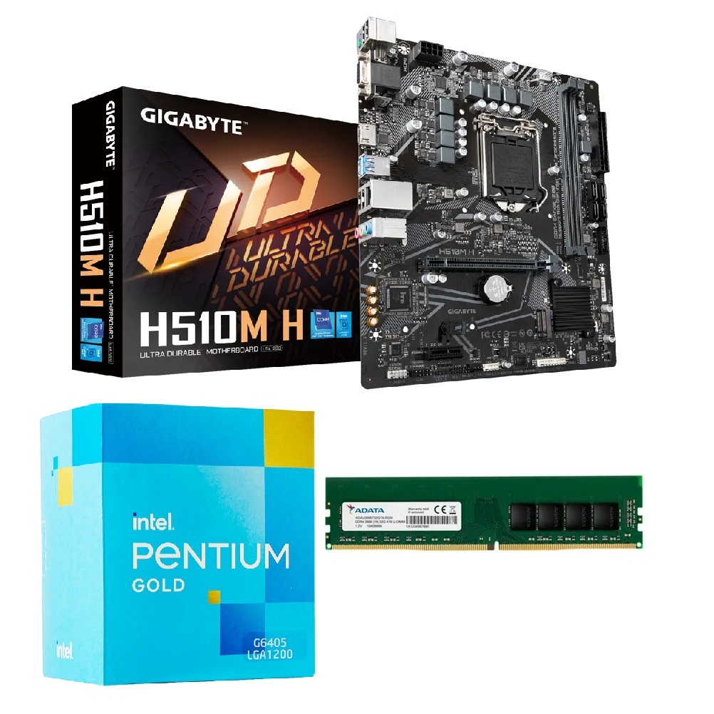 Kit Actualizacion Intel Pentium Gold + H510m + 4gb