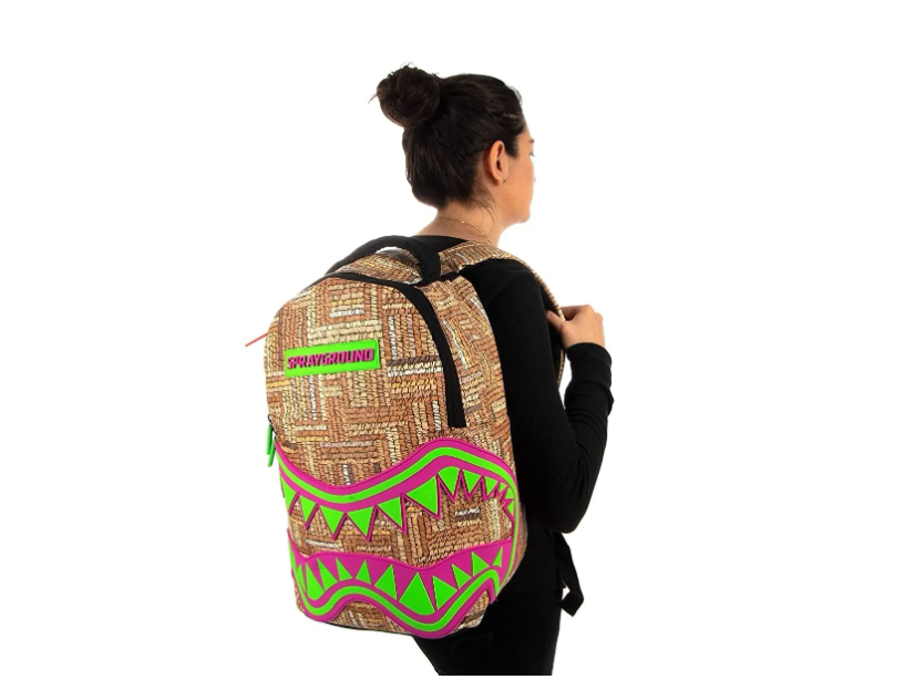 Mochila Original Con Motivos Tribales Backpack Sprayground Beige