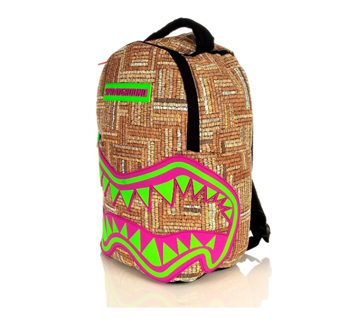 Mochila Original Con Motivos Tribales Backpack Sprayground Beige