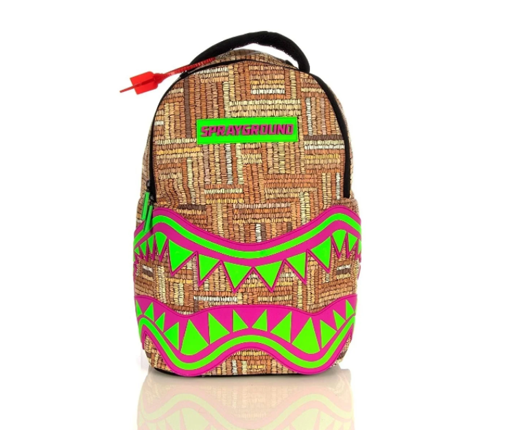 Mochila Original Con Motivos Tribales Backpack Sprayground Beige