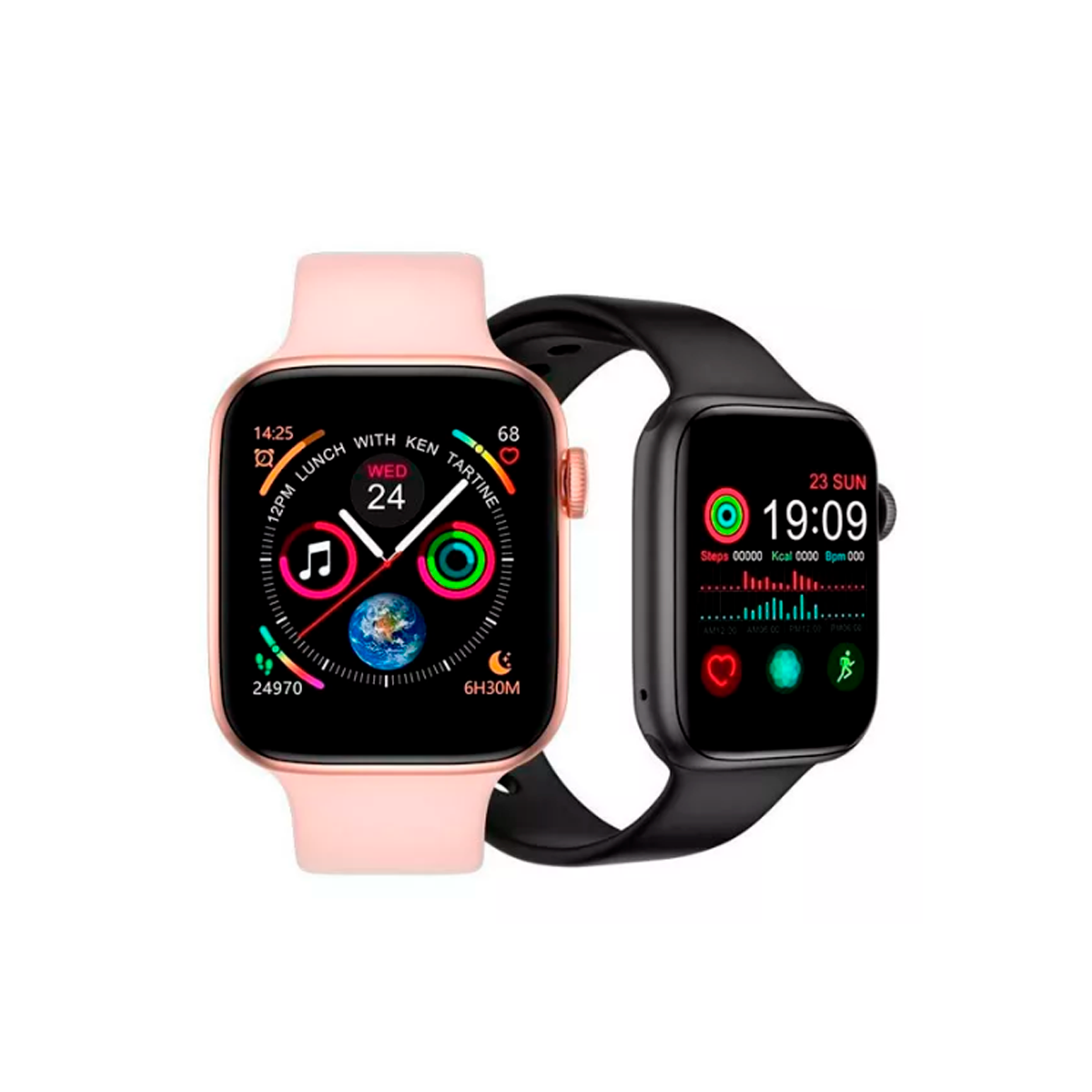 Smartwatch Reloj Inteligente Mas Manos Libres Audifonos Inalámbricos In-ear Aut119 Con Bluetooth 5.0 Color Rosa.