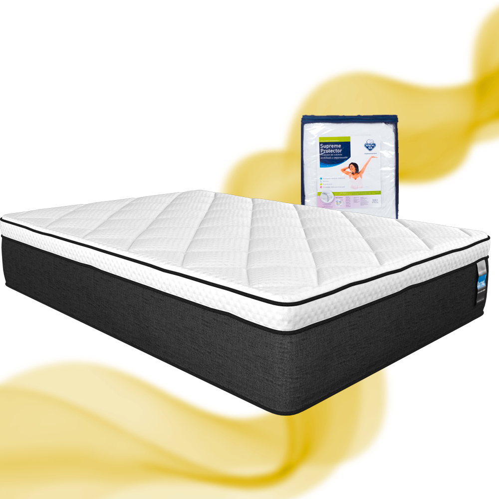 Colchón Individual Visión Evolution Dormez Ortopédico Con Protector ¨SPRING AIR¨