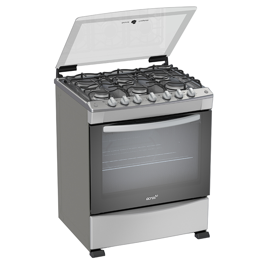 Estufa Al Piso Gas Acros 30" Plateado AF6413D
