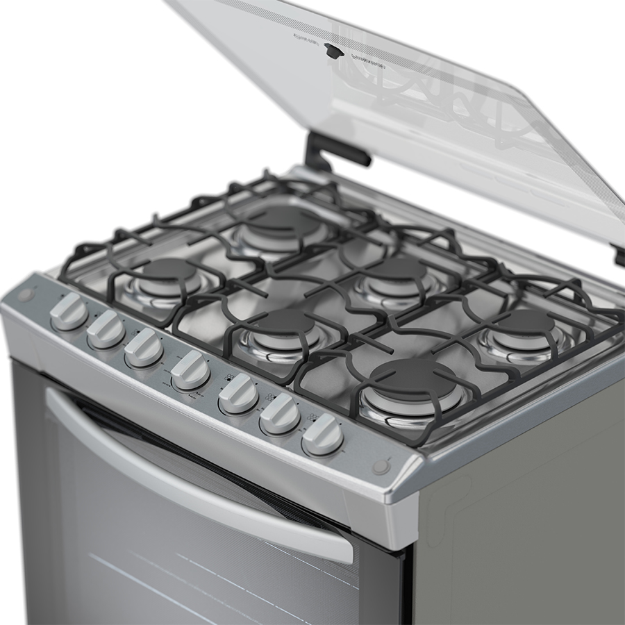 Estufa Al Piso Gas Acros 30" Plateado AF6413D