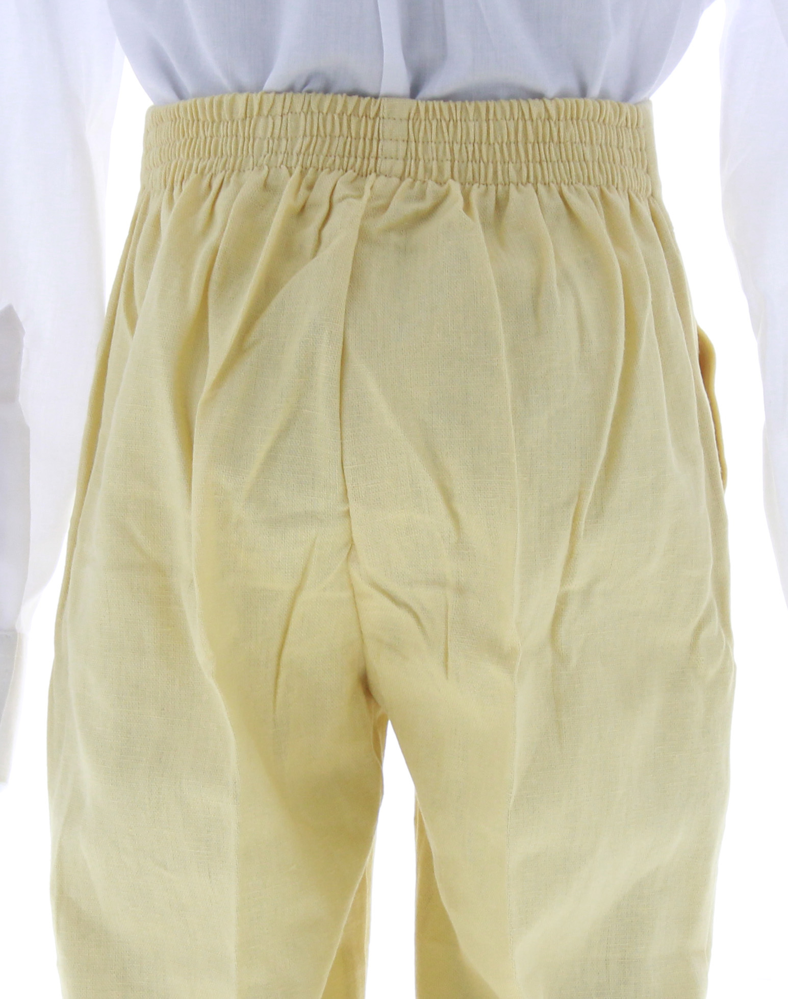 Traje de Vestir Lino Niño Tres Piezas Color Amarillo 2914 1 a 12 Años