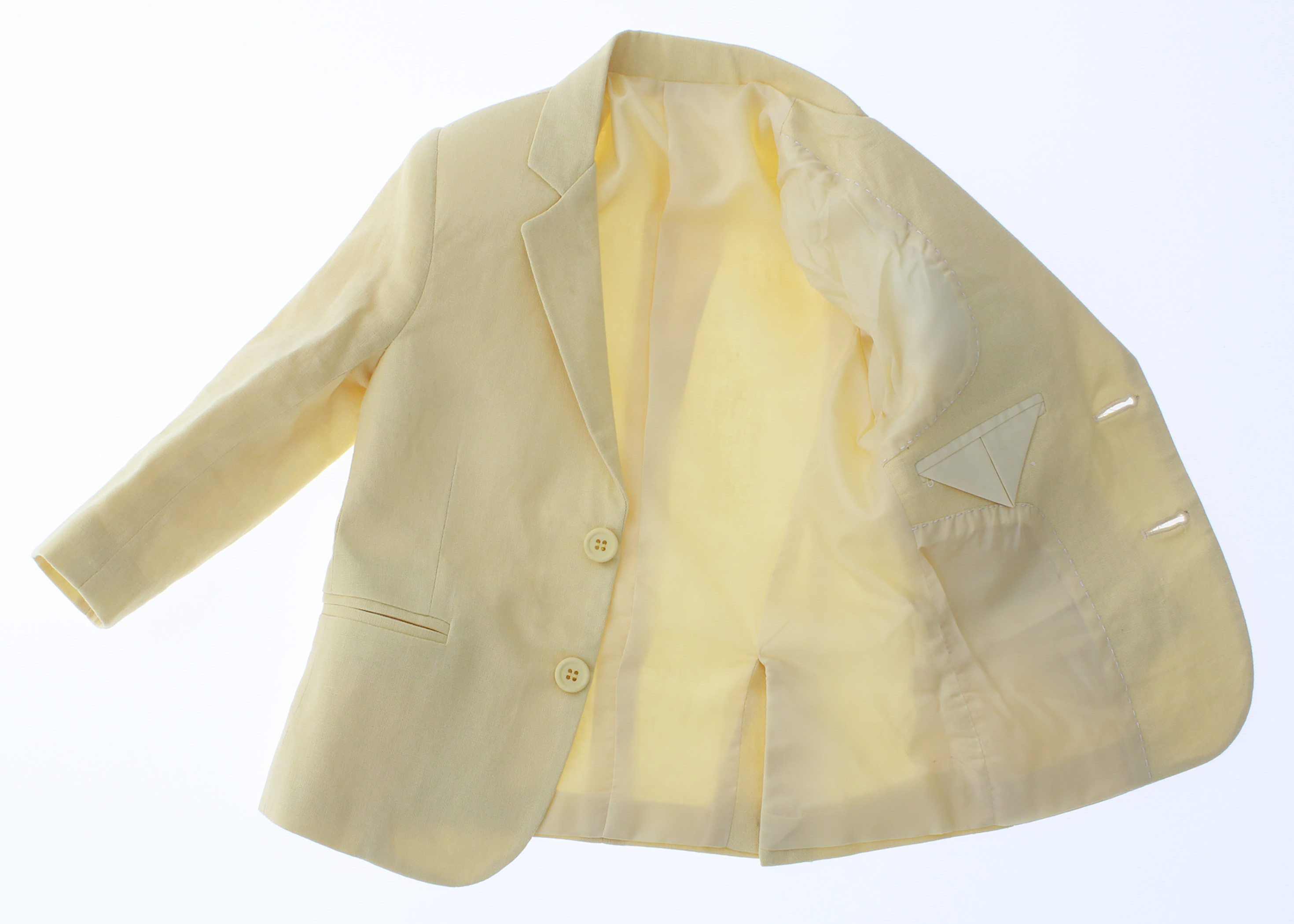 Traje de Vestir Lino Niño Tres Piezas Color Amarillo 2914 1 a 12 Años