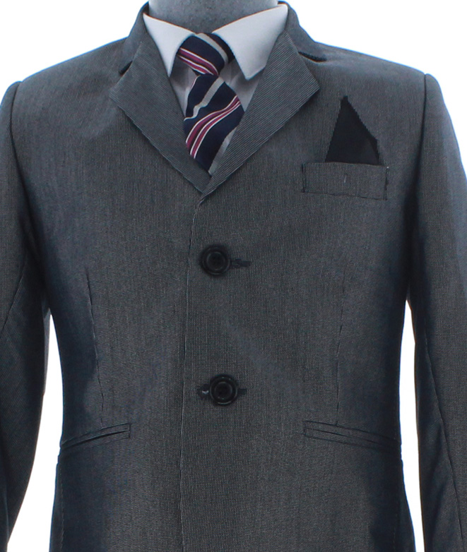 Traje de Vestir Niño Tres Piezas Color Gris 2915 4 a 18 Años