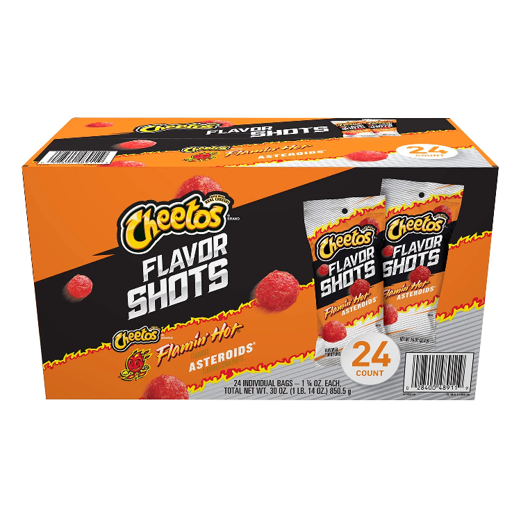 Frito Lay Cheetos Americanos Flavo Shots Flamin Hot 24 piezas