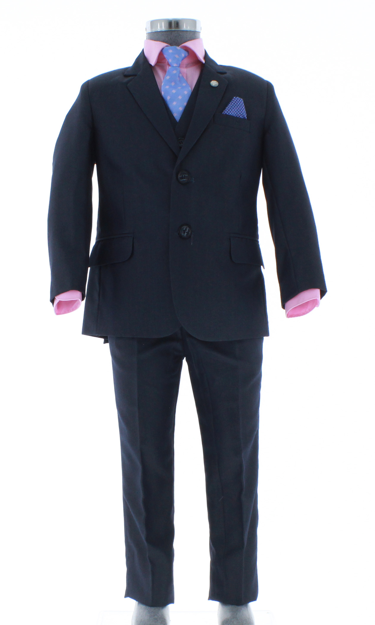 Traje de Vestir Niño Tres Piezas Color Azul Marino 2917 1 a 16 Años