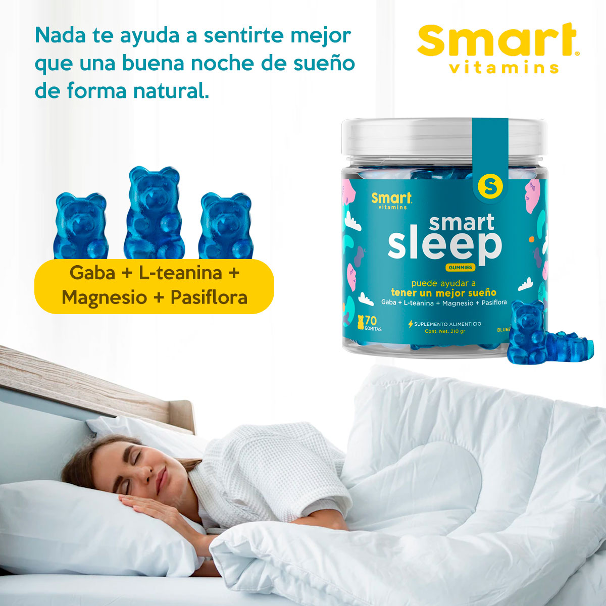 SMART SLEEP Suplemento en gomitas Originales Disfruta un sue o