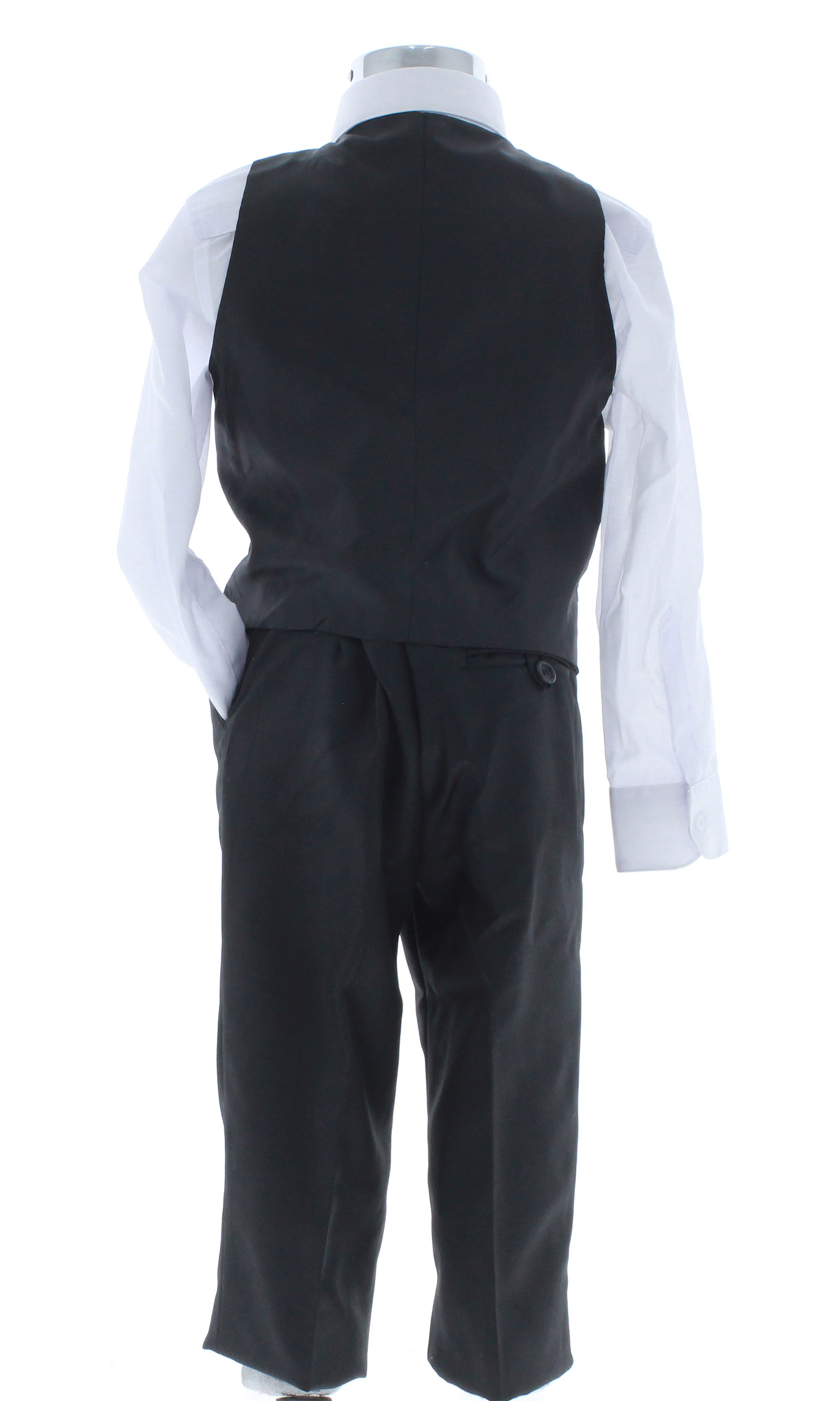 Traje de Vestir Niño Tres Piezas Color Negro 2920 2 a 16 Años.