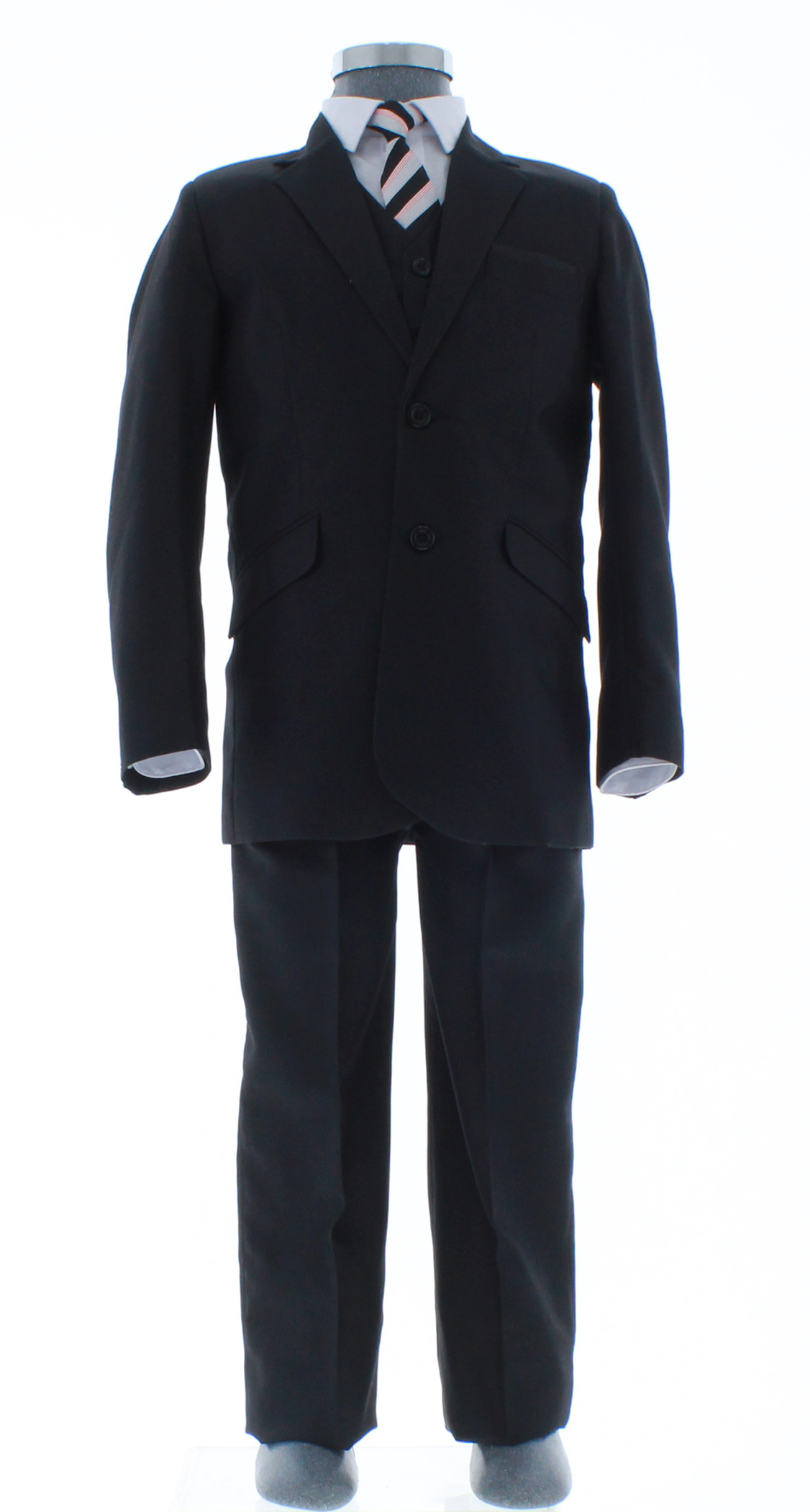 Traje de Vestir Niño Tres Piezas Color Negro 2922 1 a 16 Años.