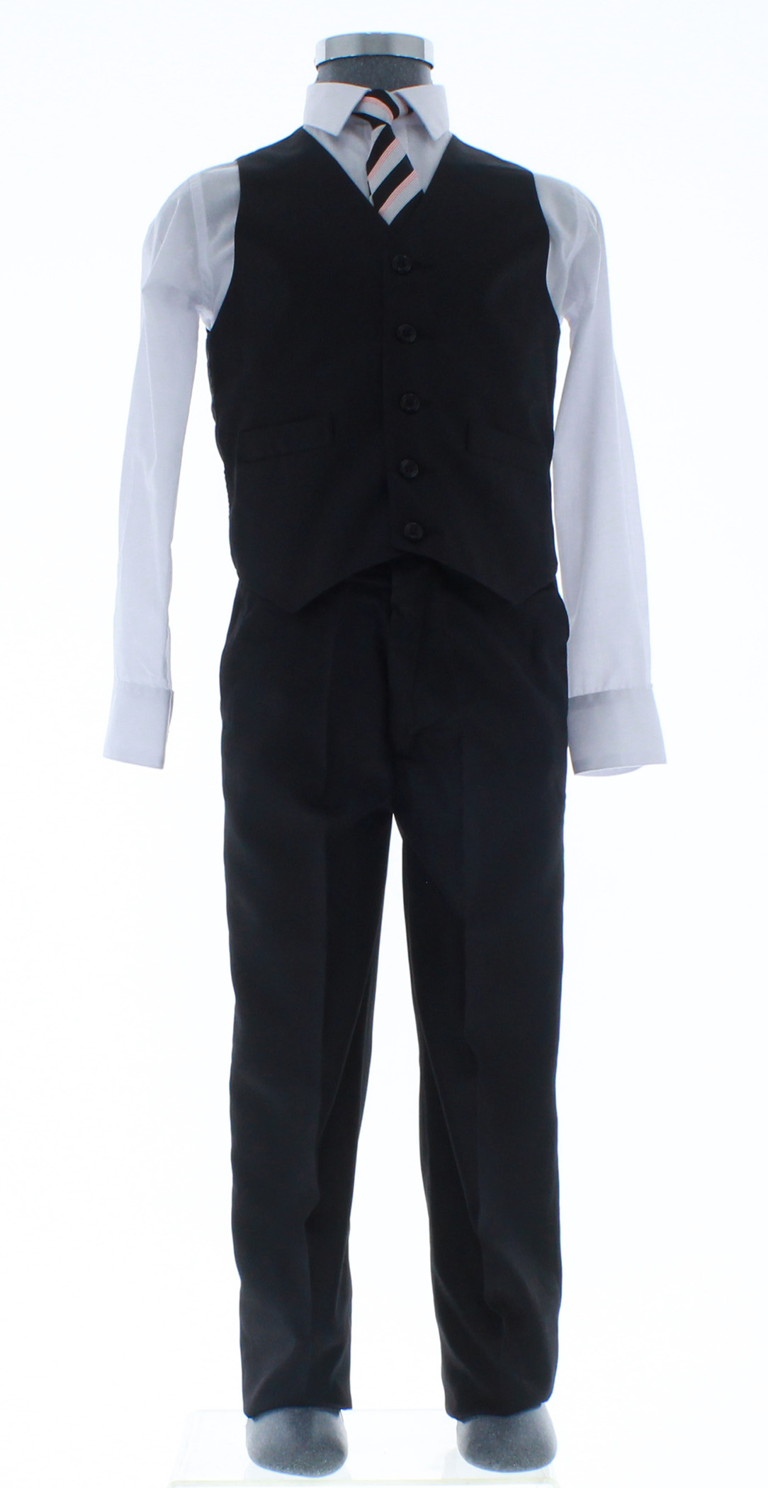 Traje de Vestir Niño Tres Piezas Color Negro 2922 1 a 16 Años.