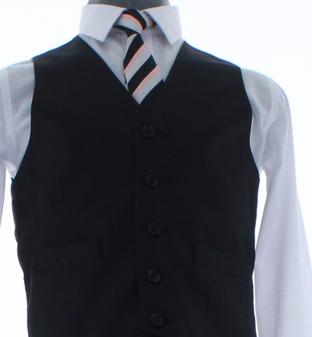 Traje de Vestir Niño Tres Piezas Color Negro 2922 1 a 16 Años.