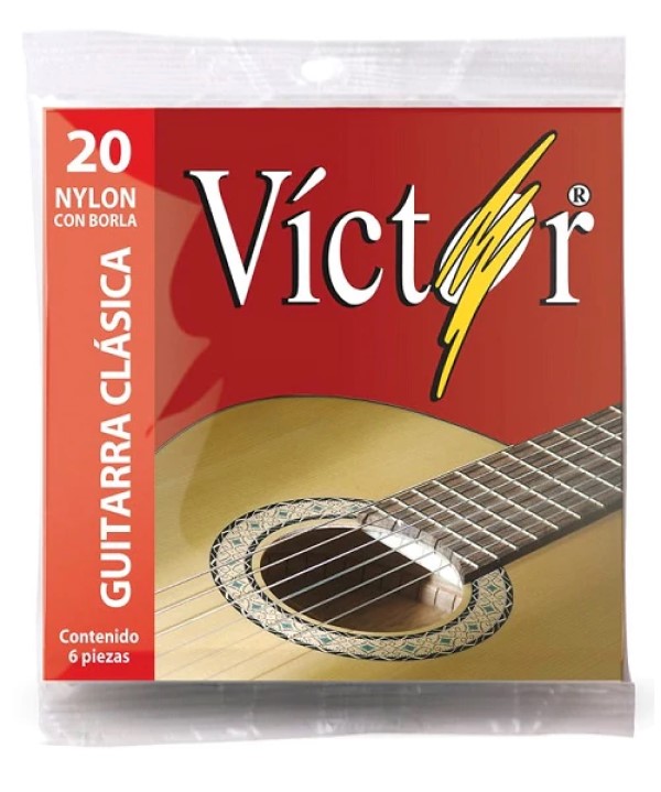 Cuerdas De Nylon Para Guitarra Acústica Victor Mod. 20