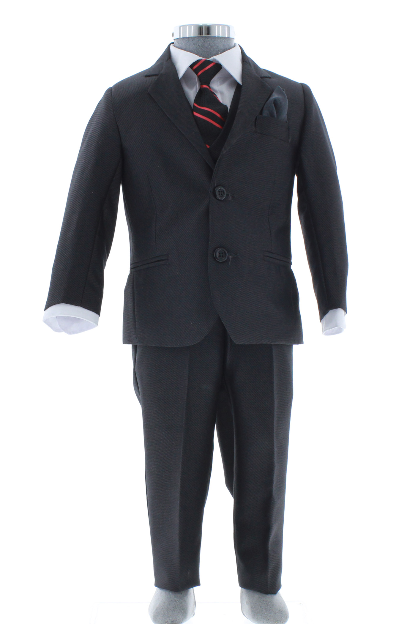 Traje de Vestir Niño Pequeño Tres Piezas Color Negro 2927 1 a 4 Años.