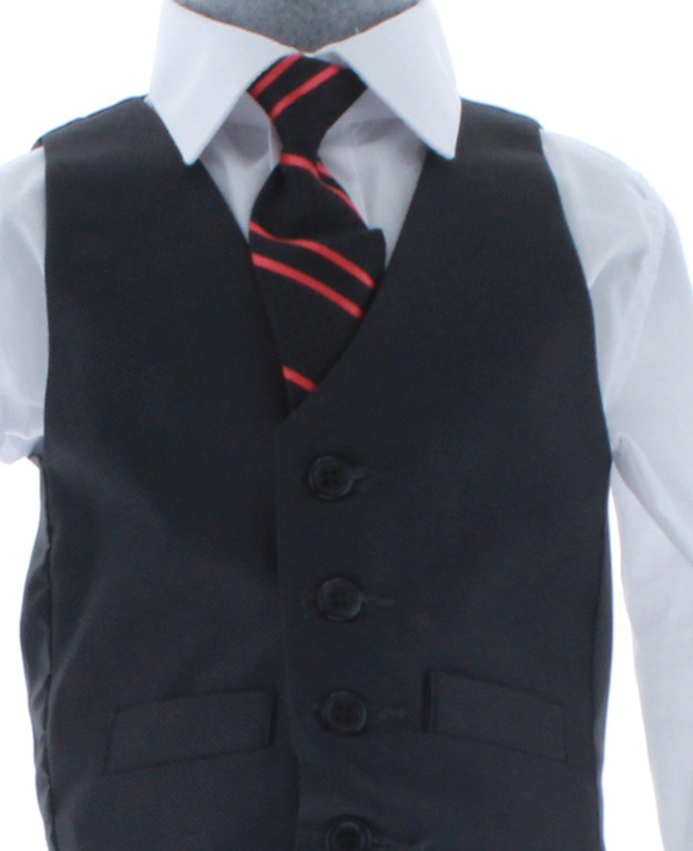 Traje de Vestir Niño Pequeño Tres Piezas Color Negro 2927 1 a 4 Años.