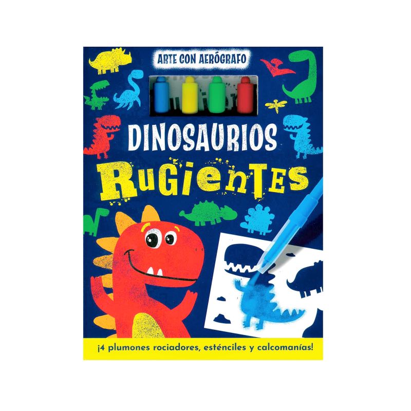 Libro Arte Con Aerógrafo: Dinosaurios Rugientes