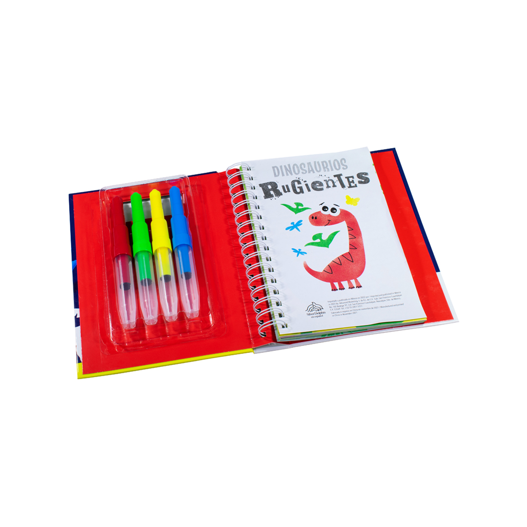 Libro Arte Con Aerógrafo: Dinosaurios Rugientes