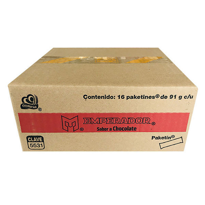 Galletas Emperador Chocolate 16 paquetes de 91 g Gamesa