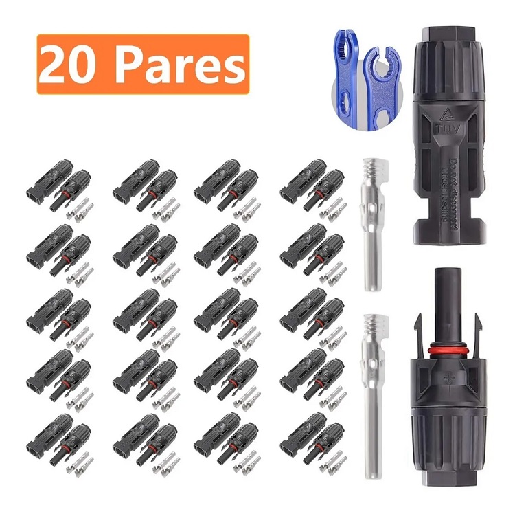 20 Pares Conector Mc4 Conexiones Panel Solar