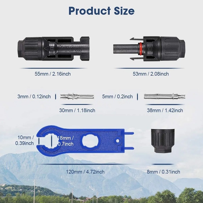 20 Pares Conector Mc4 Conexiones Panel Solar