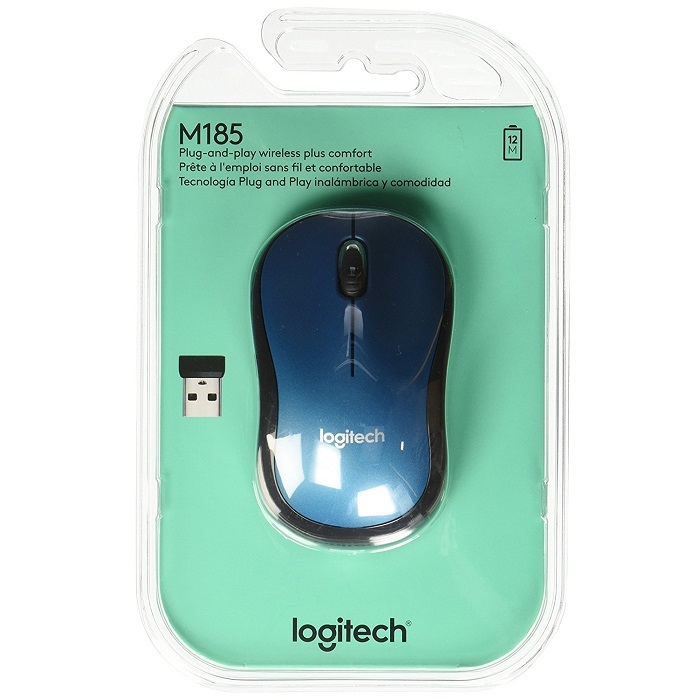 Mouse Blue Optico Inalambrico Mini Receptor Usb Pc Mac Chrome Viajes 910-003636 Universal Casa