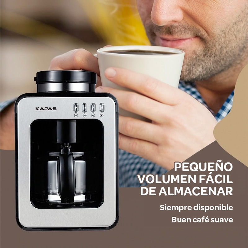 Cafetera automática con función de molido