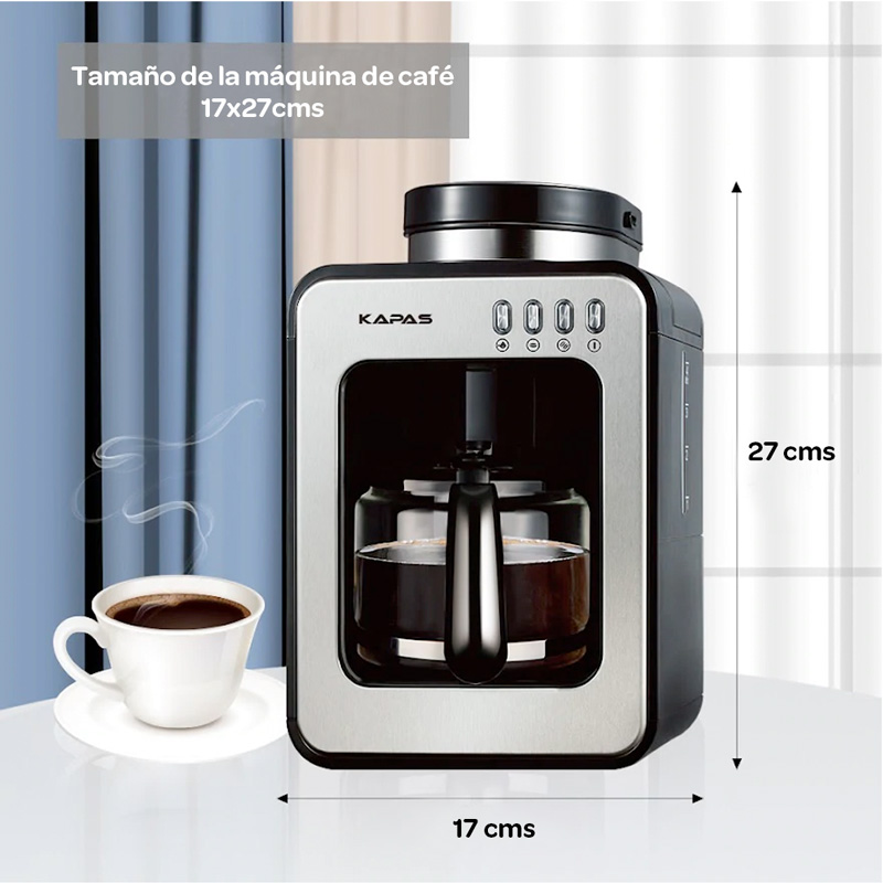 Cafetera automática con función de molido