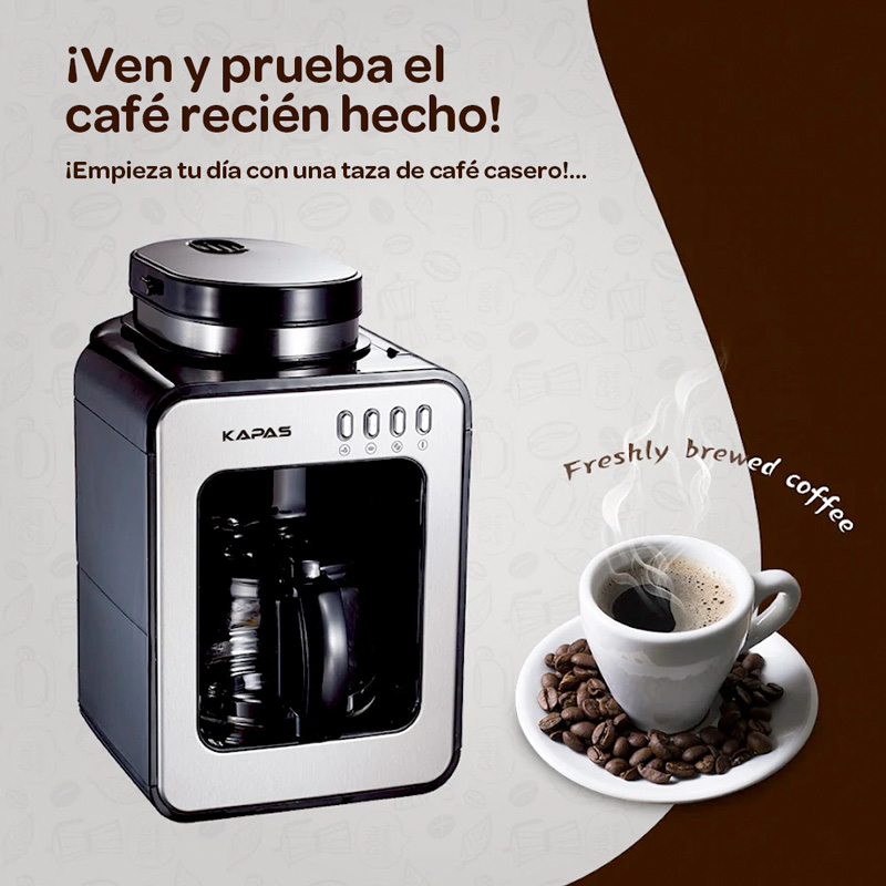Cafetera automática con función de molido