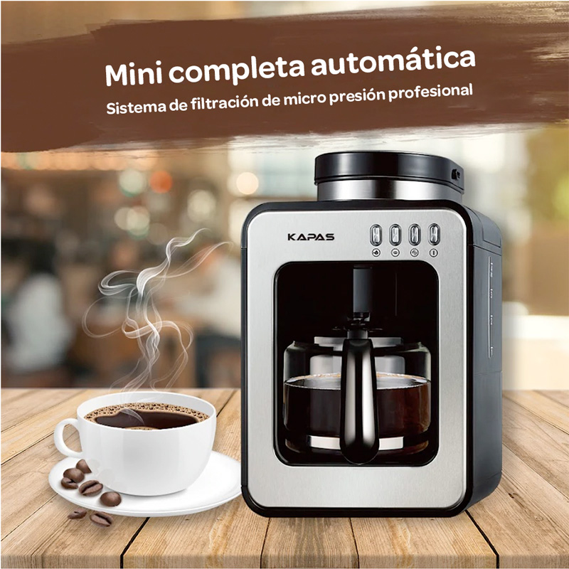 Cafetera automática con función de molido