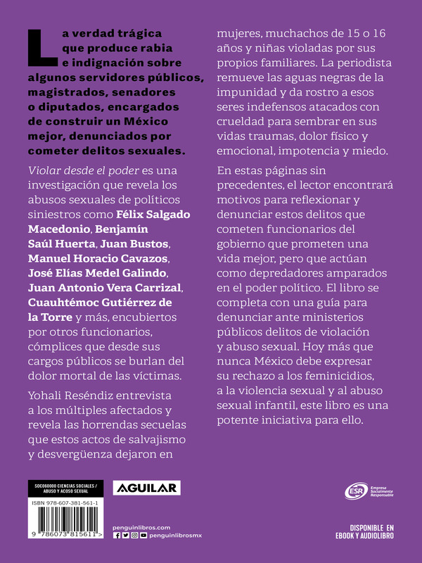 Violar desde el poder, Autor Yohali Reséndiz