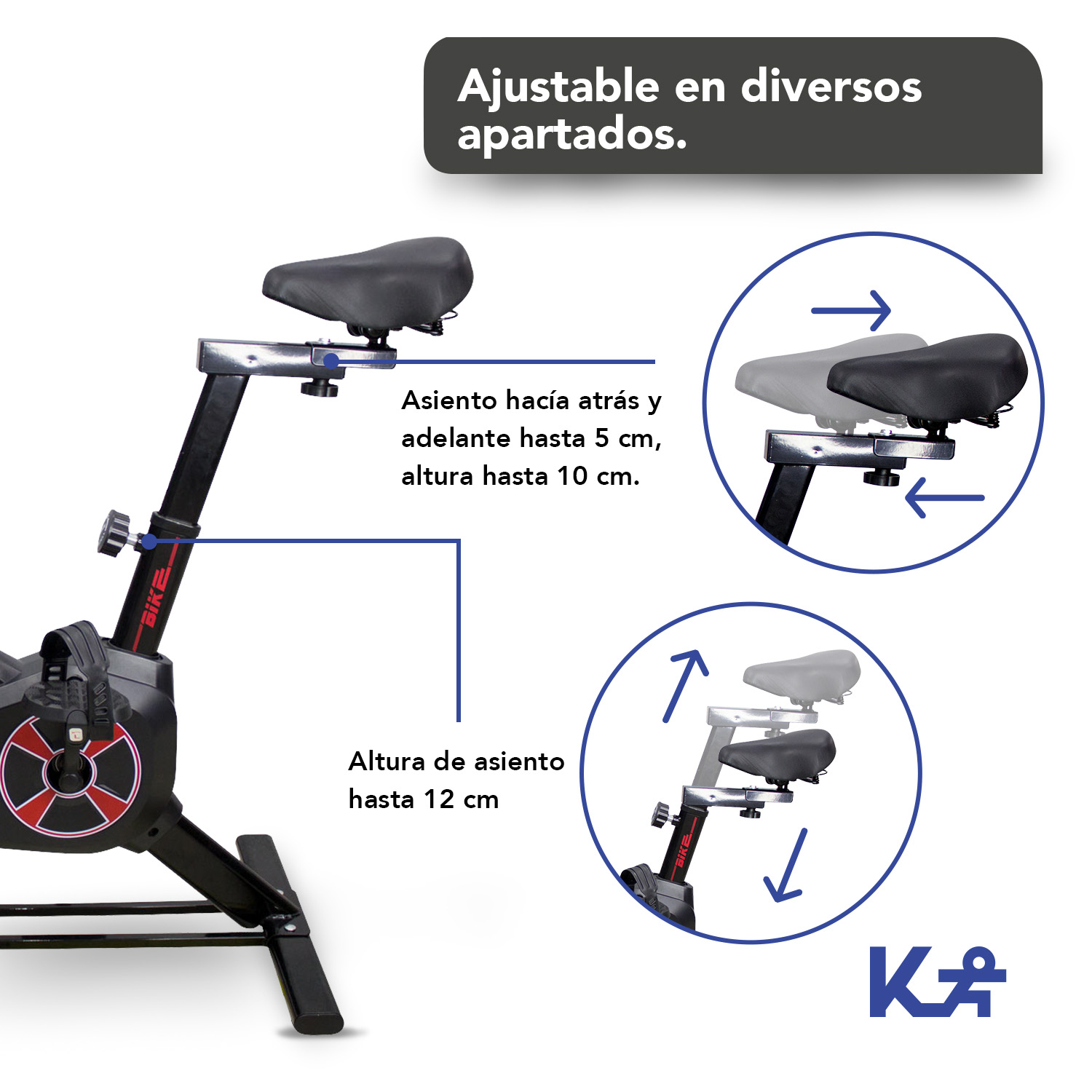 Bicicleta Spinning Fitness Estatica De Ejercicio Hogar Gym Negro/Rojo