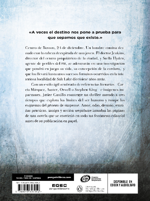 El día que se perdió la cordura- Autor Javier Castillo