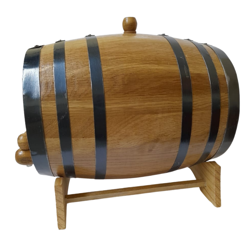 Barrica de roble 5L personalizable para reposar Tequila